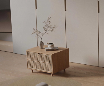 Japanese Style Bedside Cupboard-ID:725105054