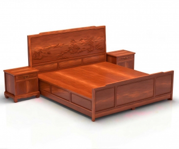 Chinese Style Double Bed-ID:987869022