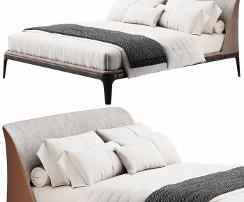 Modern Double Bed-ID:586720944