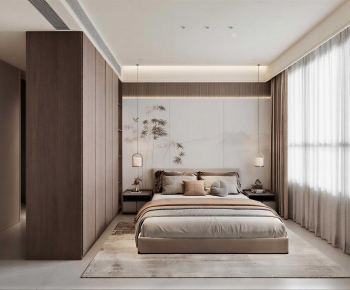 New Chinese Style Bedroom-ID:566529994