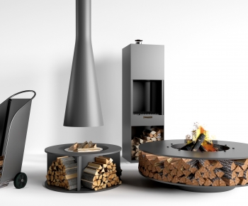 Modern Fireplace-ID:858341934
