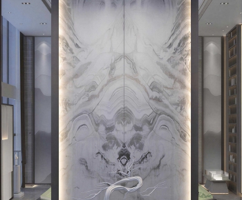 New Chinese Style TV Wall-ID:208462006