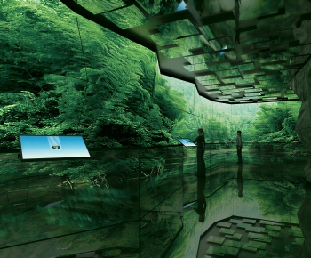 Modern Exhibition Hall-ID:128634935