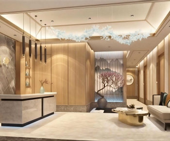 New Chinese Style Lobby Hall-ID:691449662