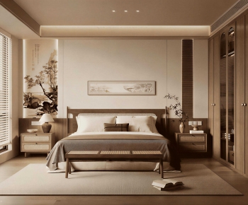 New Chinese Style Bedroom-ID:878504997