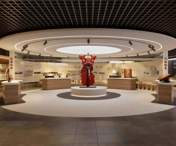 New Chinese Style Exhibition Hall-ID:677366027