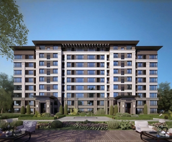 New Chinese Style Residential Building-ID:931366929