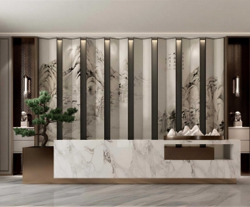 New Chinese Style Lobby Hall-ID:884048942