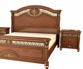 European Style Double Bed-ID:108408951