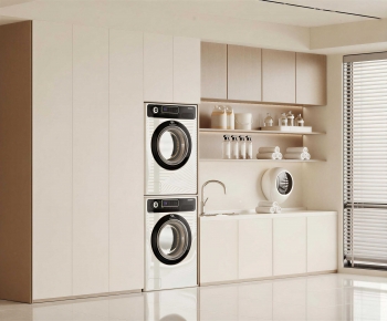 Modern Laundry Cabinet-ID:967169054