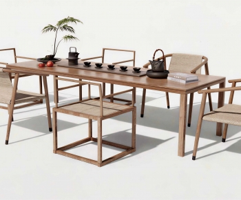 New Chinese Style Tea Tables And Chairs-ID:868987083