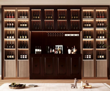 New Chinese Style Wine Cabinet-ID:277303935