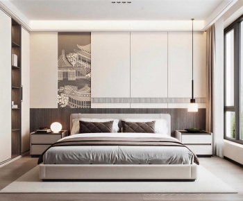 New Chinese Style Bedroom-ID:758618121
