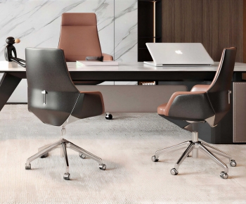 Modern Office Desk And Chair-ID:420949942