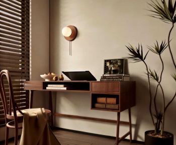 Modern Computer Desk And Chair-ID:931047929