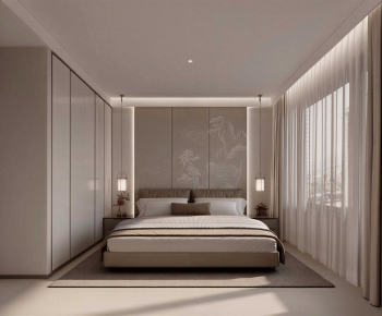 New Chinese Style Bedroom-ID:118982087