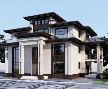 New Chinese Style Detached Villa-ID:281980997