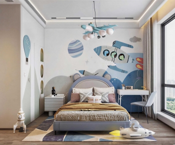 Modern Boy's Room And Son's Room-ID:164105893