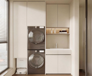 Modern Balcony Laundry Room-ID:149889071