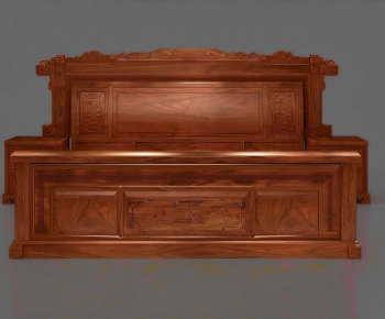 Chinese Style Double Bed-ID:858642109