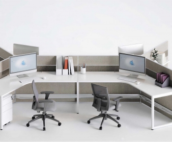 Modern Office Desk And Chair-ID:552160982