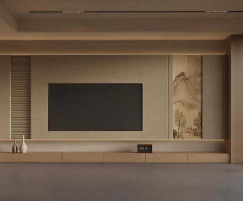 New Chinese Style TV Wall-ID:176028973