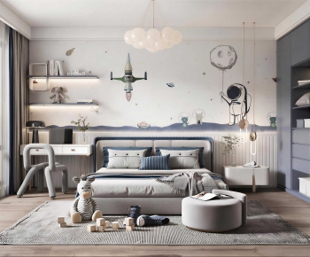 Modern Boy's Room And Son's Room-ID:712402115