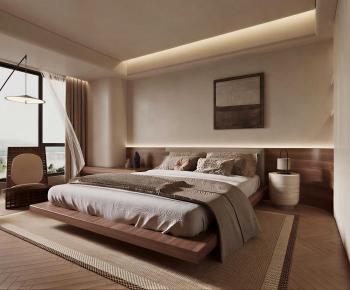 Wabi-sabi Style Bedroom-ID:936769966