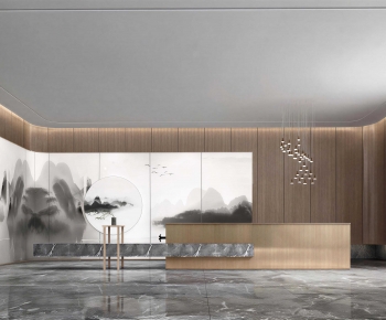 New Chinese Style Lobby Hall-ID:292969947