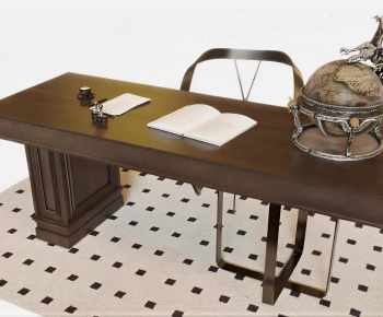 Modern Computer Desk And Chair-ID:676058052