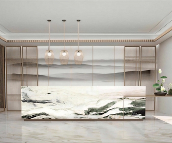 New Chinese Style Lobby Hall-ID:183896064