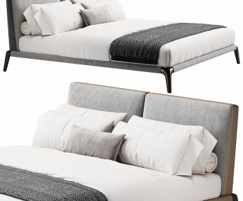 Modern Double Bed-ID:936511992