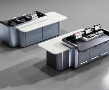 Modern Reception Desk-ID:605834969