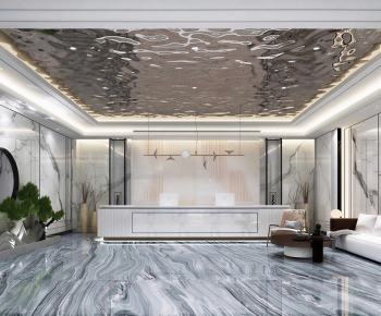 New Chinese Style Lobby Hall-ID:952239995