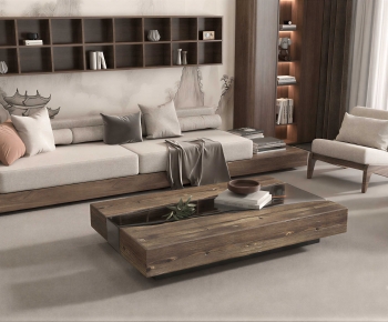 New Chinese Style Sofa Combination-ID:146538024