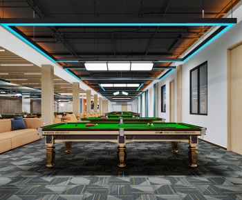 Industrial Style Billiard Room-ID:347718008