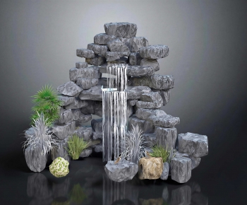 New Chinese Style Rockery Waterscape-ID:808300027