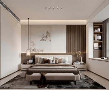 New Chinese Style Bedroom-ID:646110067