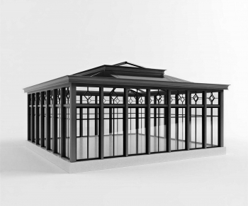New Chinese Style Glass Sun Room-ID:412869931