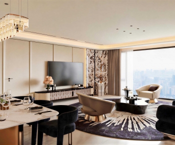 Modern A Living Room-ID:640377043