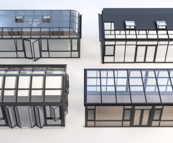 Modern Glass Sunshine Room-ID:576760056