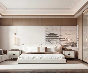 New Chinese Style Bedroom-ID:720904118