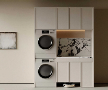Modern Laundry Cabinet-ID:875802998
