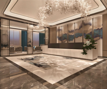 New Chinese Style Lobby Hall-ID:277249875