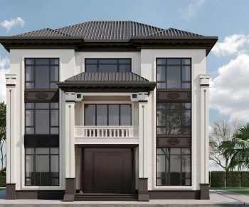 New Chinese Style Detached Villa-ID:455744981