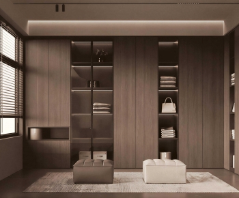 Modern Clothes Storage Area-ID:363949069