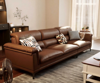 Modern Three-seat Sofa-ID:585022938