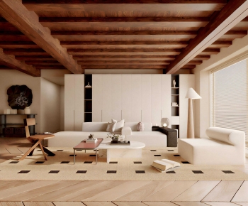 Wabi-sabi Style A Living Room-ID:990145928