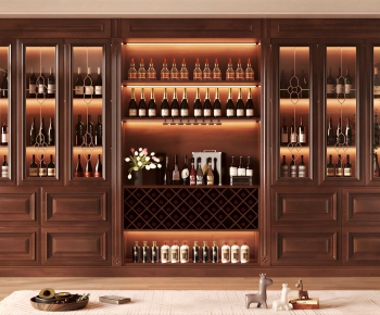 New Chinese Style Wine Cabinet-ID:424901016