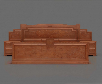 Chinese Style Double Bed-ID:502763039